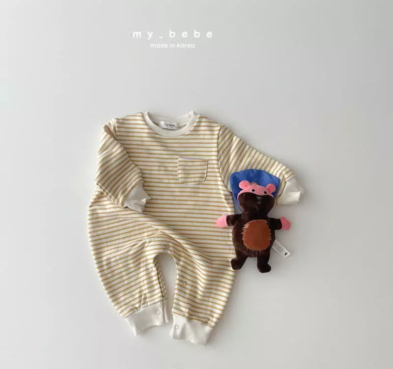 My Bebe - Korean Baby Fashion - #babyboutique - Stripes Bodysuit 22 - 8