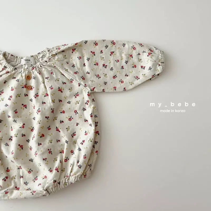 My Bebe - Korean Baby Fashion - #babyfashion - Lolo Shirring Bodysuit Set - 10