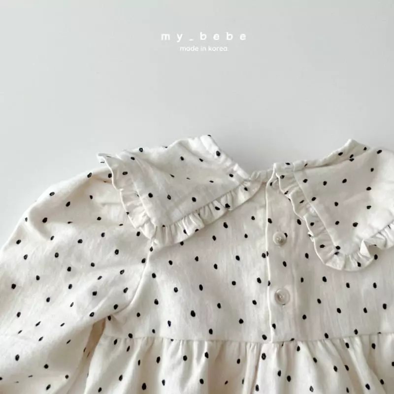 My Bebe - Korean Baby Fashion - #babyfever - Frill Collar Bodysuit - 10