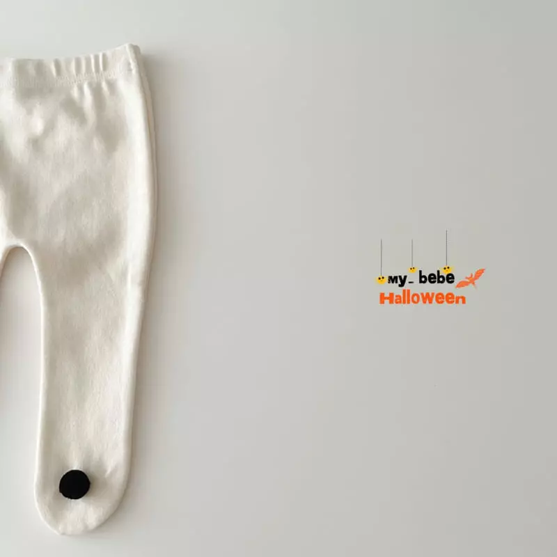 My Bebe - Korean Baby Fashion - #babywear - Halloween Pong Pong Foot Leggings - 10