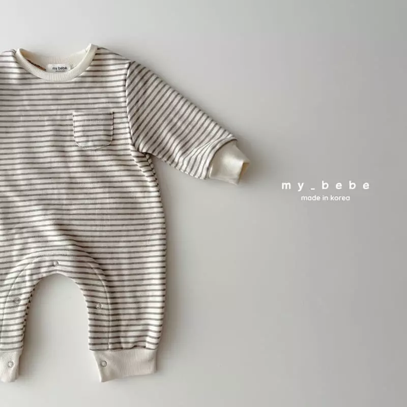My Bebe - Korean Baby Fashion - #babywear - Stripes Bodysuit 22 - 5