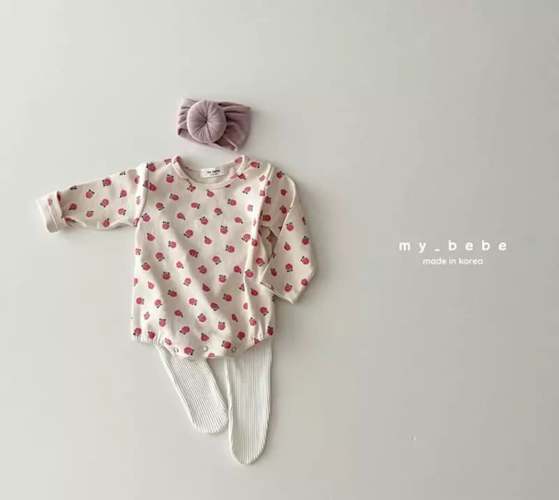 My Bebe - Korean Baby Fashion - #onlinebabyshop - Garden Bodysuit - 3
