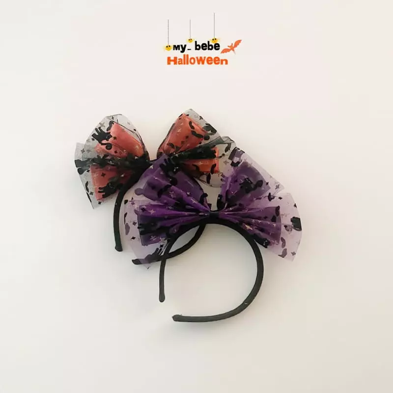 My Bebe - Korean Children Fashion - #Kfashion4kids - Halloween Ribbon Hairband - 2