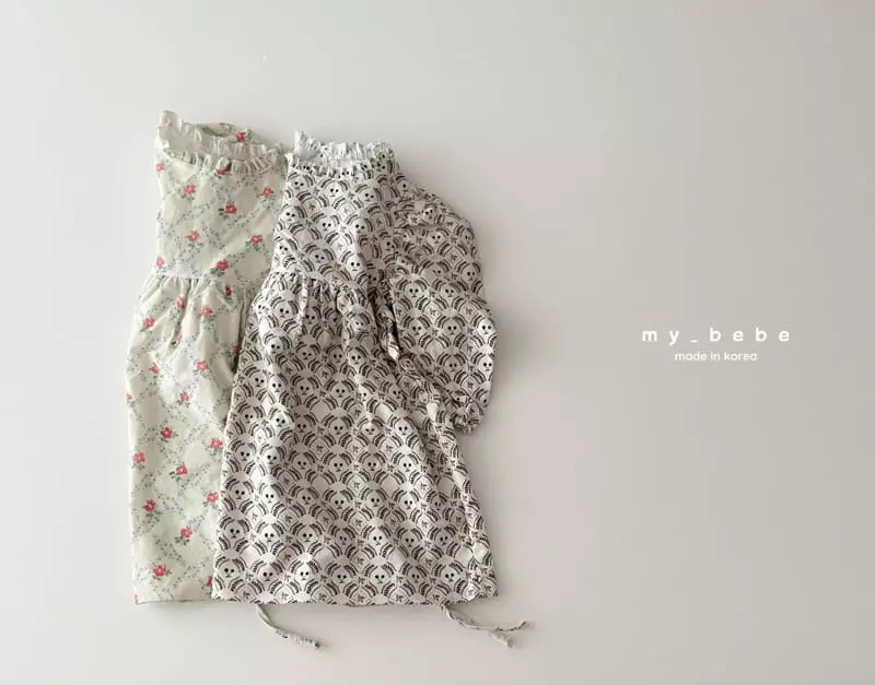 My Bebe - Korean Children Fashion - #Kfashion4kids - Melody One-piece - 2