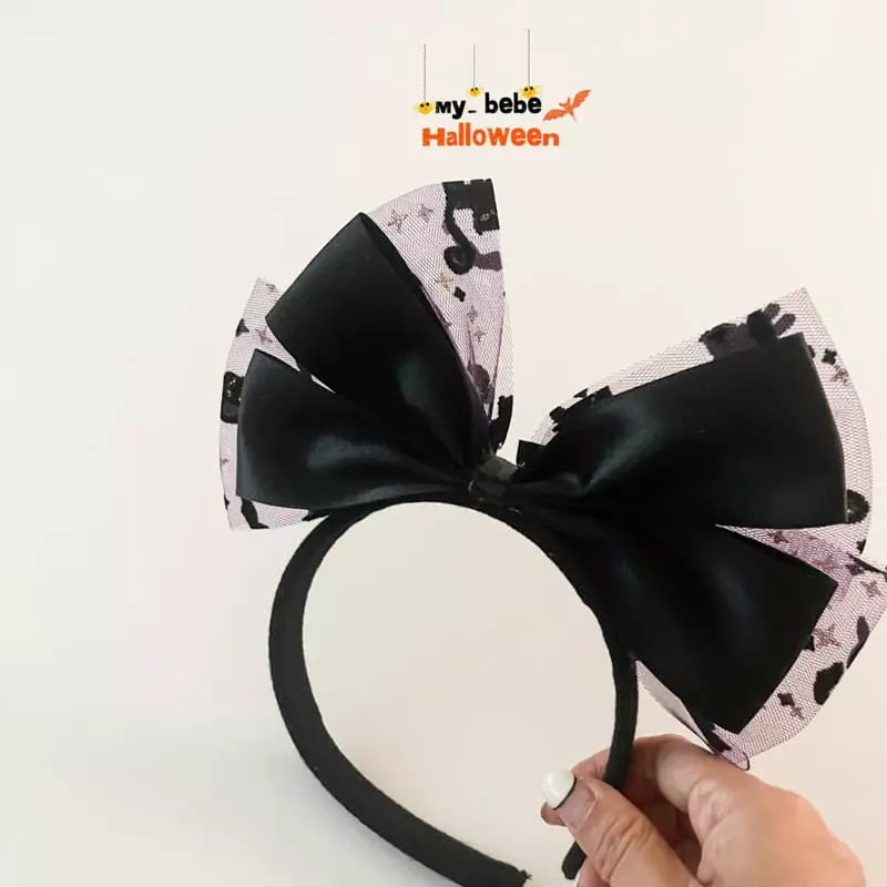 My Bebe - Korean Children Fashion - #childofig - Halloween Ribbon Hairband - 8