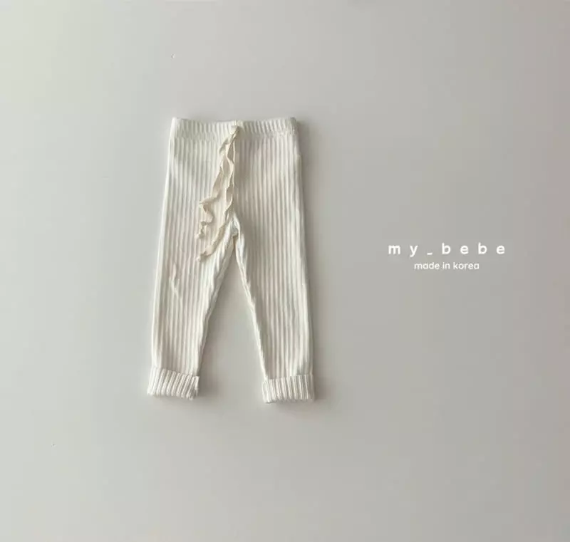 My Bebe - Korean Children Fashion - #childofig - Peach Sticky Leggings - 3