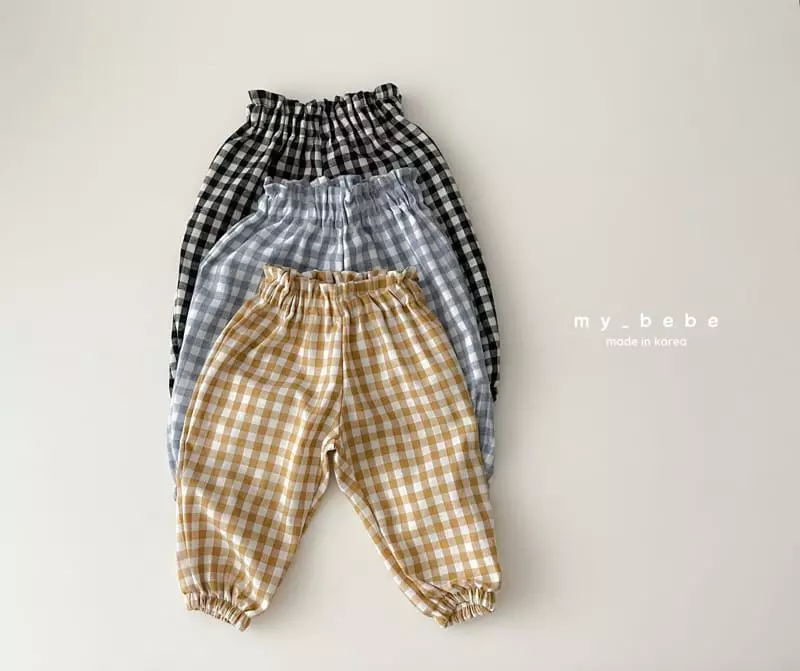 My Bebe - Korean Children Fashion - #childofig - Check Pumpkin Pants