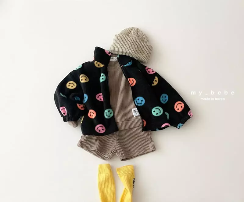 My Bebe - Korean Children Fashion - #childofig - Fleece Zip-up - 12