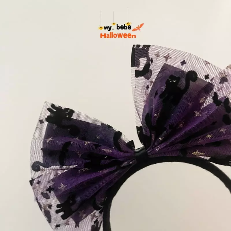 My Bebe - Korean Children Fashion - #childrensboutique - Halloween Ribbon Hairband - 9