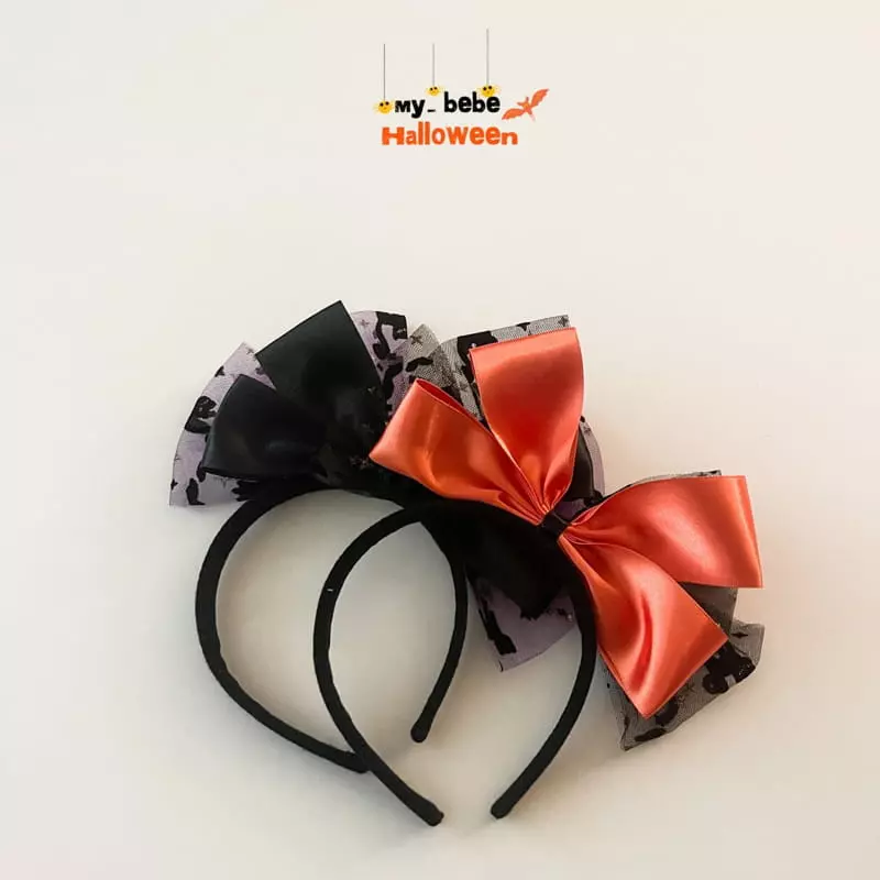 My Bebe - Korean Children Fashion - #designkidswear - Halloween Ribbon Hairband - 10