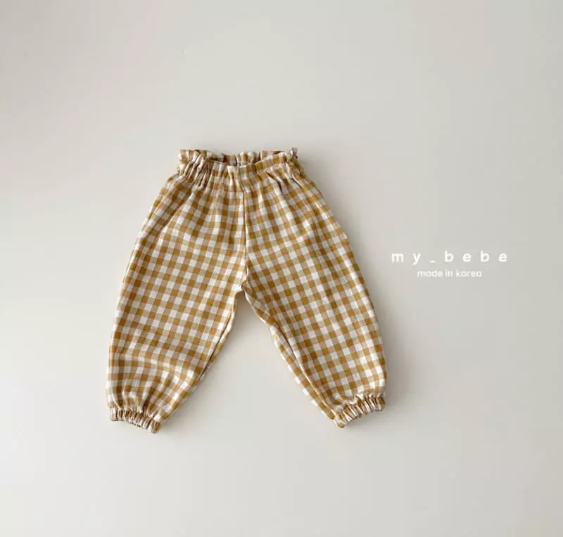 My Bebe - Korean Children Fashion - #designkidswear - Check Pumpkin Pants - 3