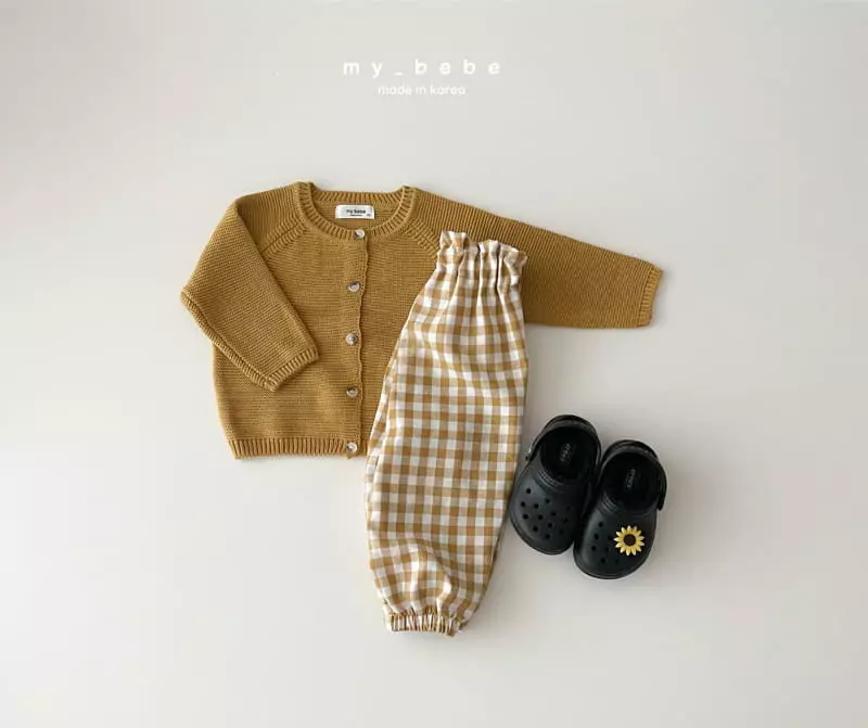 My Bebe - Korean Children Fashion - #fashionkids - Check Pumpkin Pants - 5