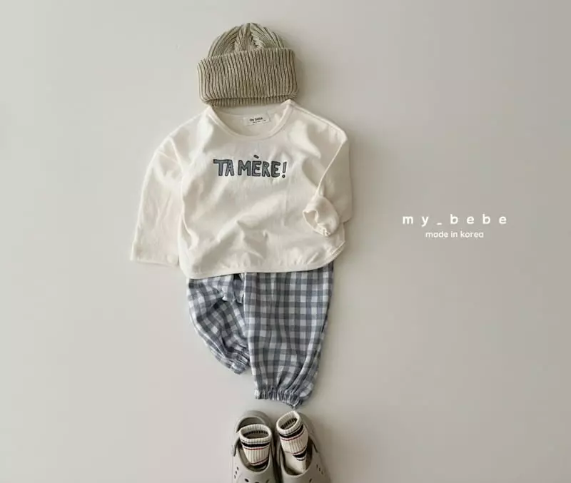 My Bebe - Korean Children Fashion - #kidsshorts - Mommy Piping Tee - 5