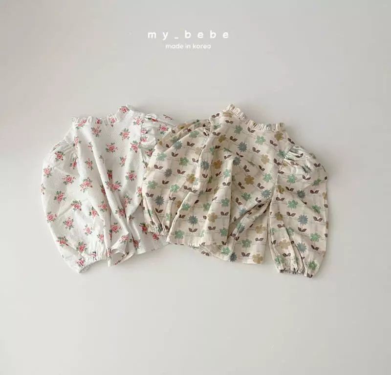 My Bebe - Korean Children Fashion - #kidsshorts - Cha Cha Rib Blouse - 3