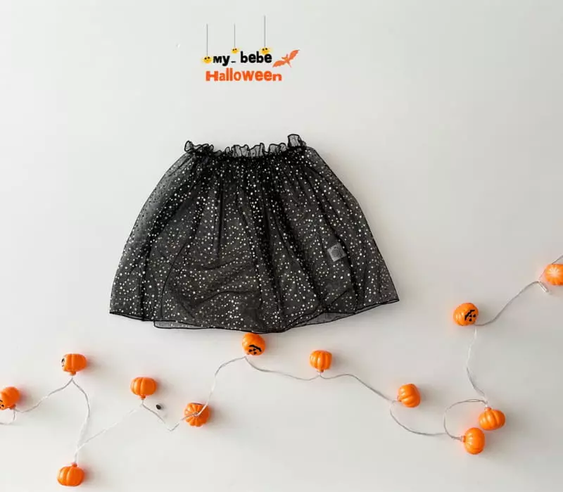 My Bebe - Korean Children Fashion - #kidsstore - Halloween Sha Skirt - 5