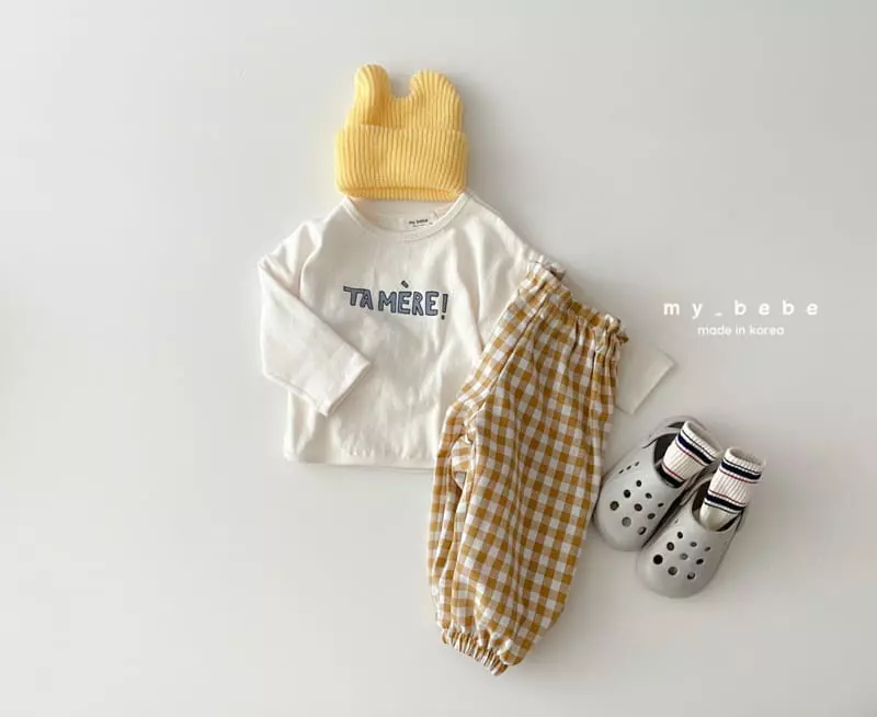 My Bebe - Korean Children Fashion - #kidsstore - Mommy Piping Tee - 6