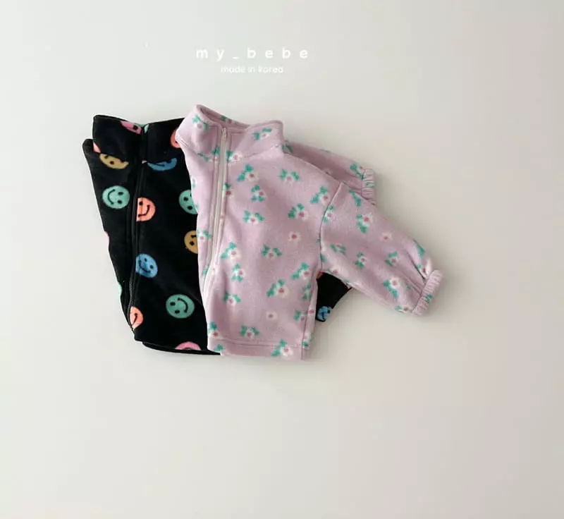 My Bebe - Korean Children Fashion - #kidsstore - Fleece Zip-up - 2