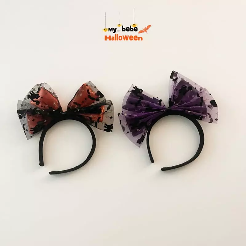 My Bebe - Korean Children Fashion - #kidzfashiontrend - Halloween Ribbon Hairband
