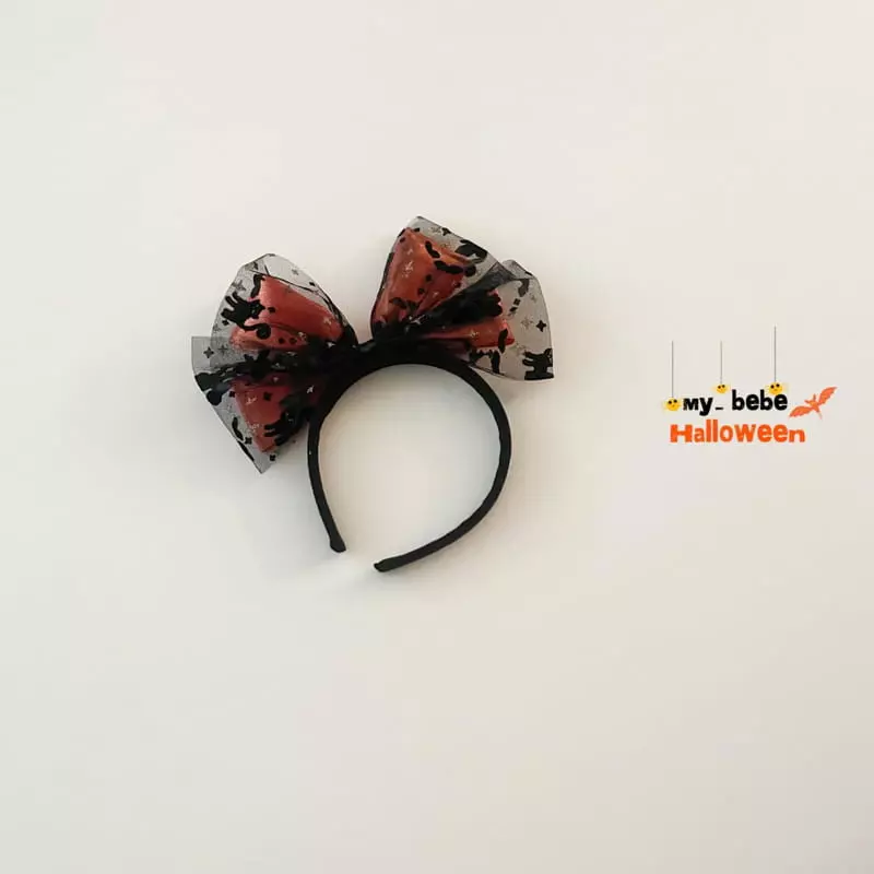 My Bebe - Korean Children Fashion - #littlefashionista - Halloween Ribbon Hairband - 3