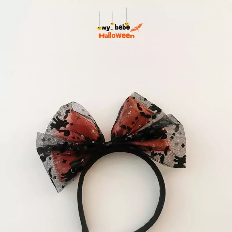 My Bebe - Korean Children Fashion - #littlefashionista - Halloween Ribbon Hairband - 4