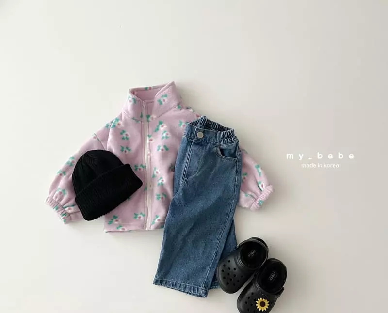 My Bebe - Korean Children Fashion - #magicofchildhood - Fleece Zip-up - 6