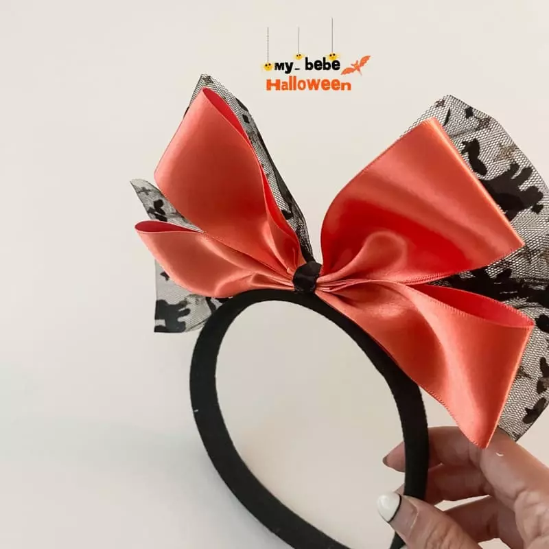 My Bebe - Korean Children Fashion - #minifashionista - Halloween Ribbon Hairband - 5