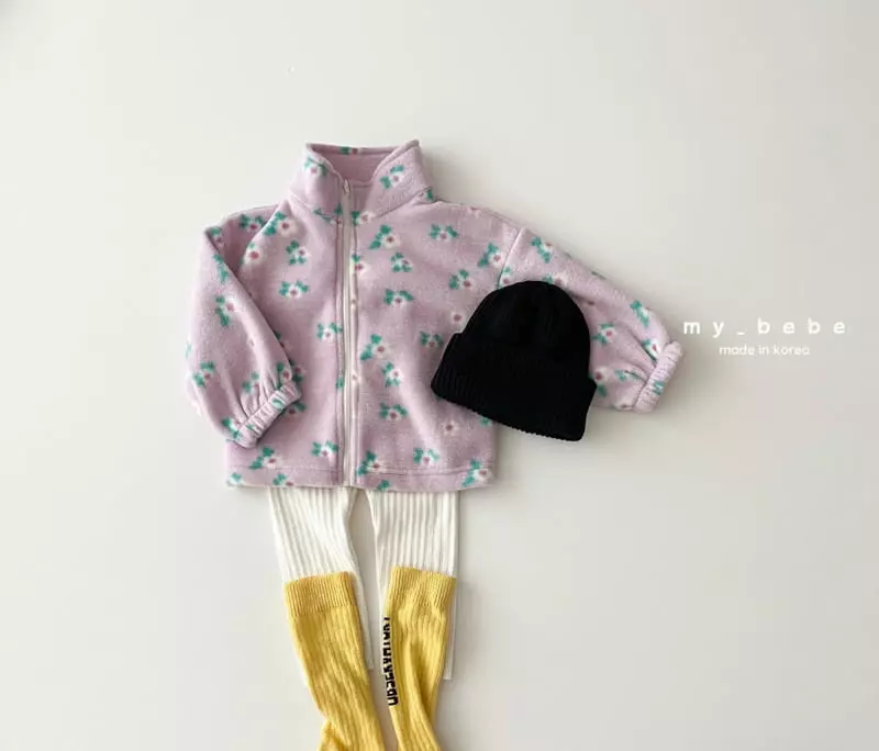 My Bebe - Korean Children Fashion - #minifashionista - Fleece Zip-up - 7