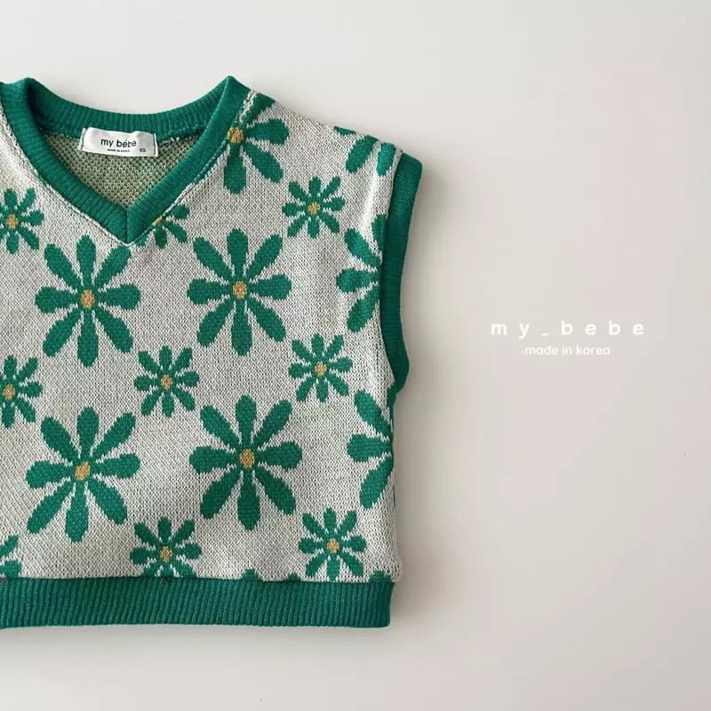 My Bebe - Korean Children Fashion - #prettylittlegirls - V Neck Jacquard Vest - 11