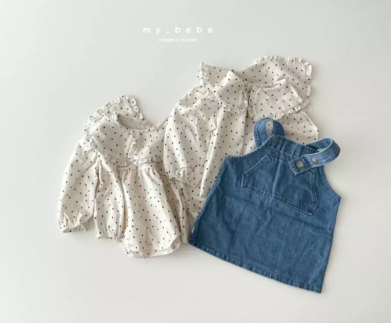 My Bebe - Korean Children Fashion - #prettylittlegirls - Big Collar Blouse - 9