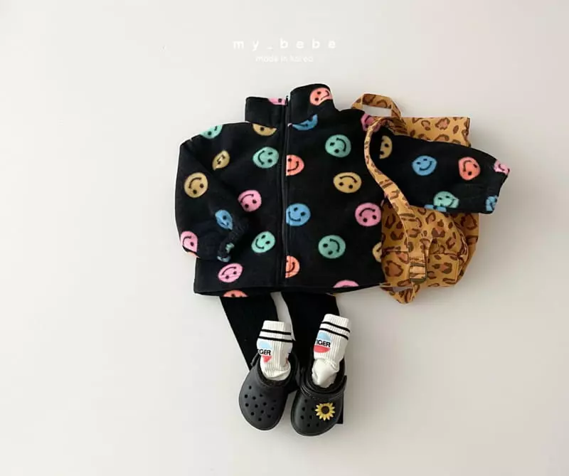 My Bebe - Korean Children Fashion - #stylishchildhood - Fleece Zip-up - 11