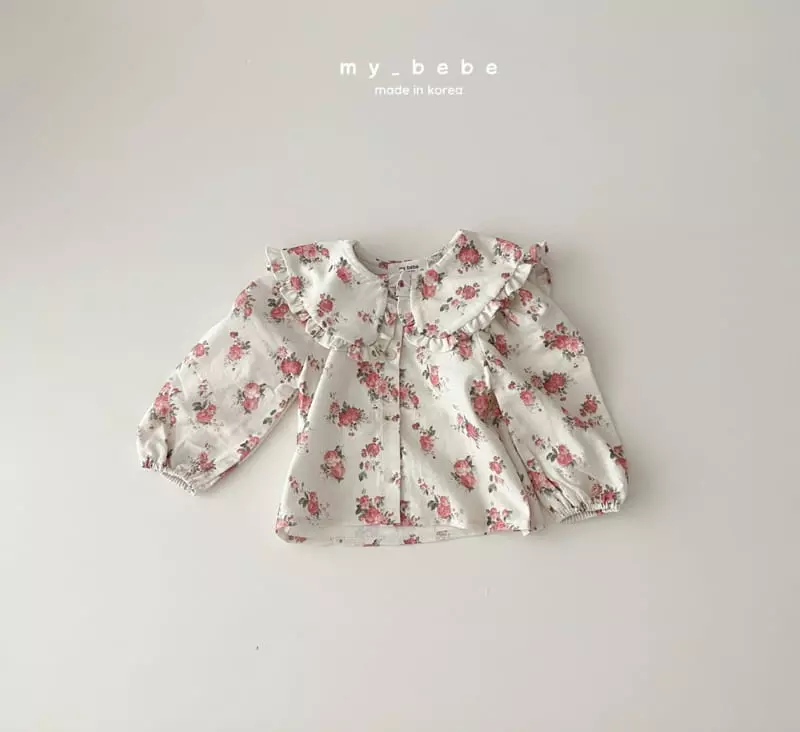 My Bebe - Korean Children Fashion - #todddlerfashion - Big Collar Blouse - 10