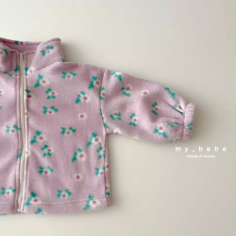 My Bebe - Korean Children Fashion - #todddlerfashion - Fleece Zip-up - 9