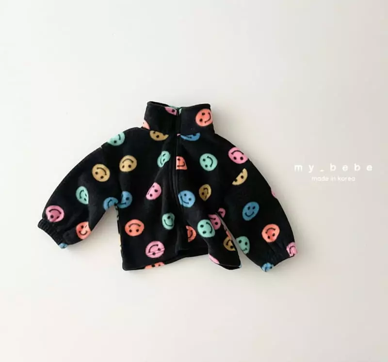 My Bebe - Korean Children Fashion - #toddlerclothing - Fleece Zip-up - 10