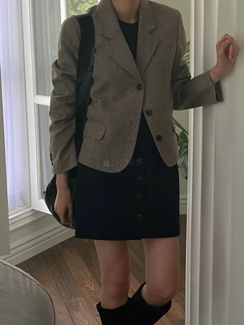 Nan - Korean Women Fashion - #momslook - Bread Jacket