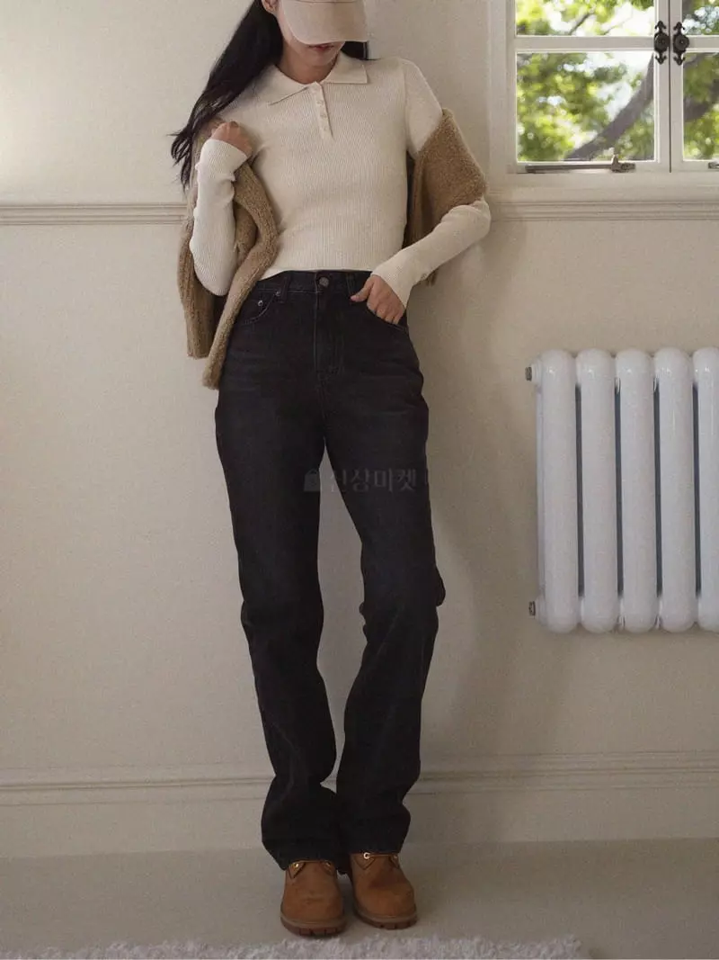 Nan - Korean Women Fashion - #momslook - Washing Jeans
