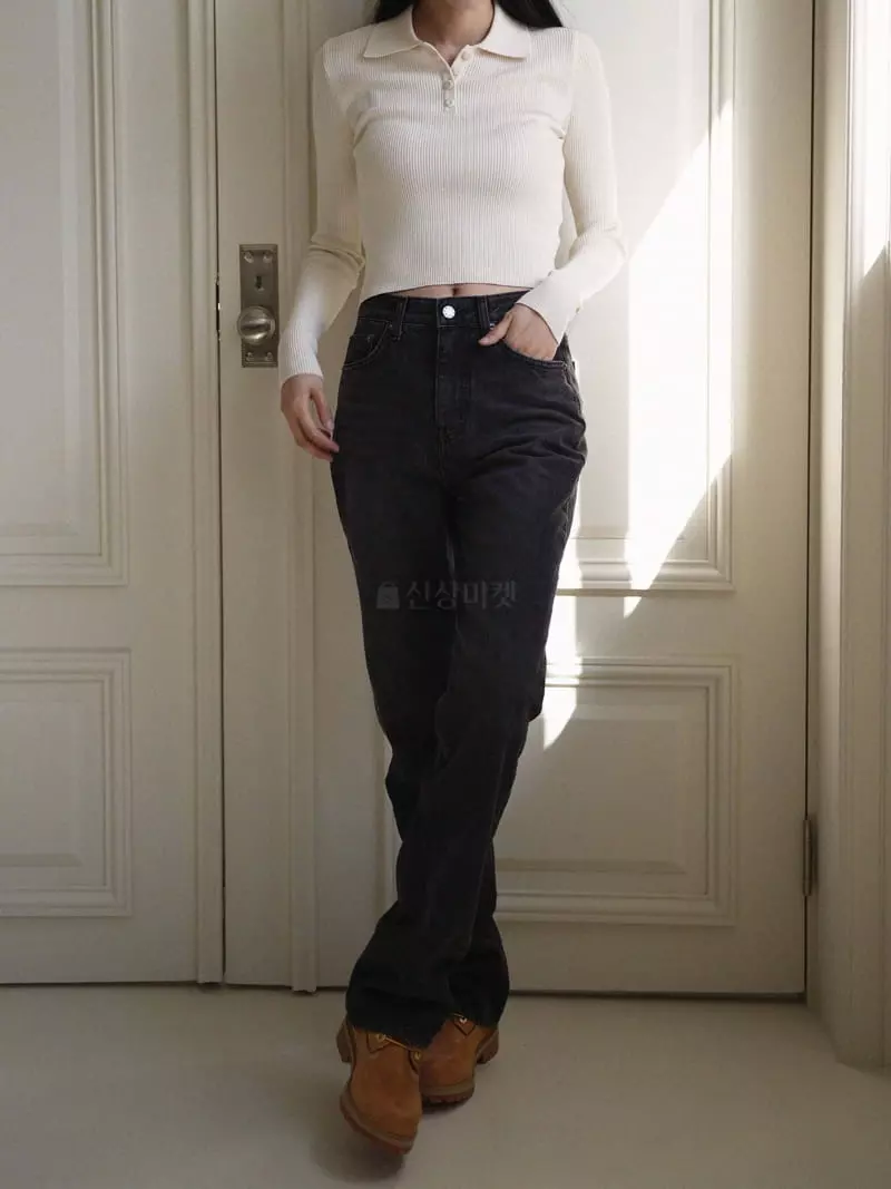 Nan - Korean Women Fashion - #momslook - Washing Jeans - 3