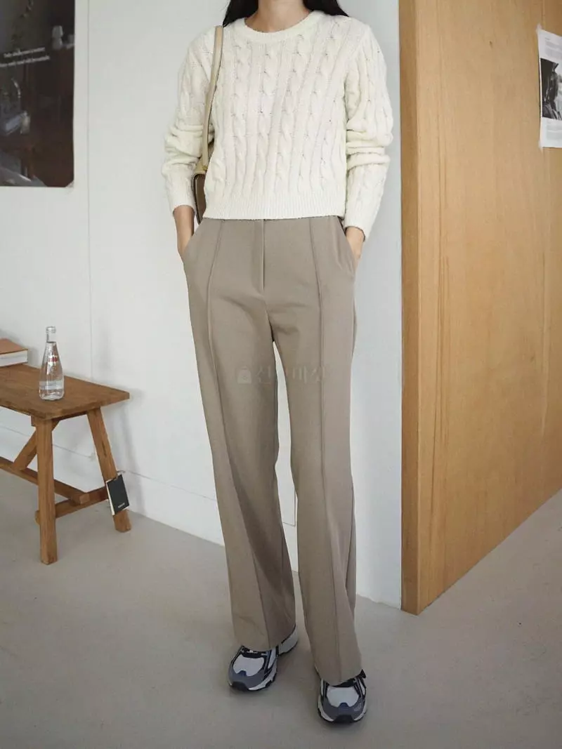 Nan - Korean Women Fashion - #momslook - Pintuck Pants - 3