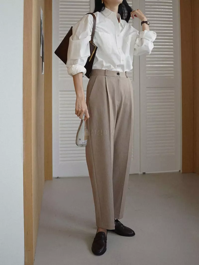 Nan - Korean Women Fashion - #momslook - Pocket Washing Shirt - 2