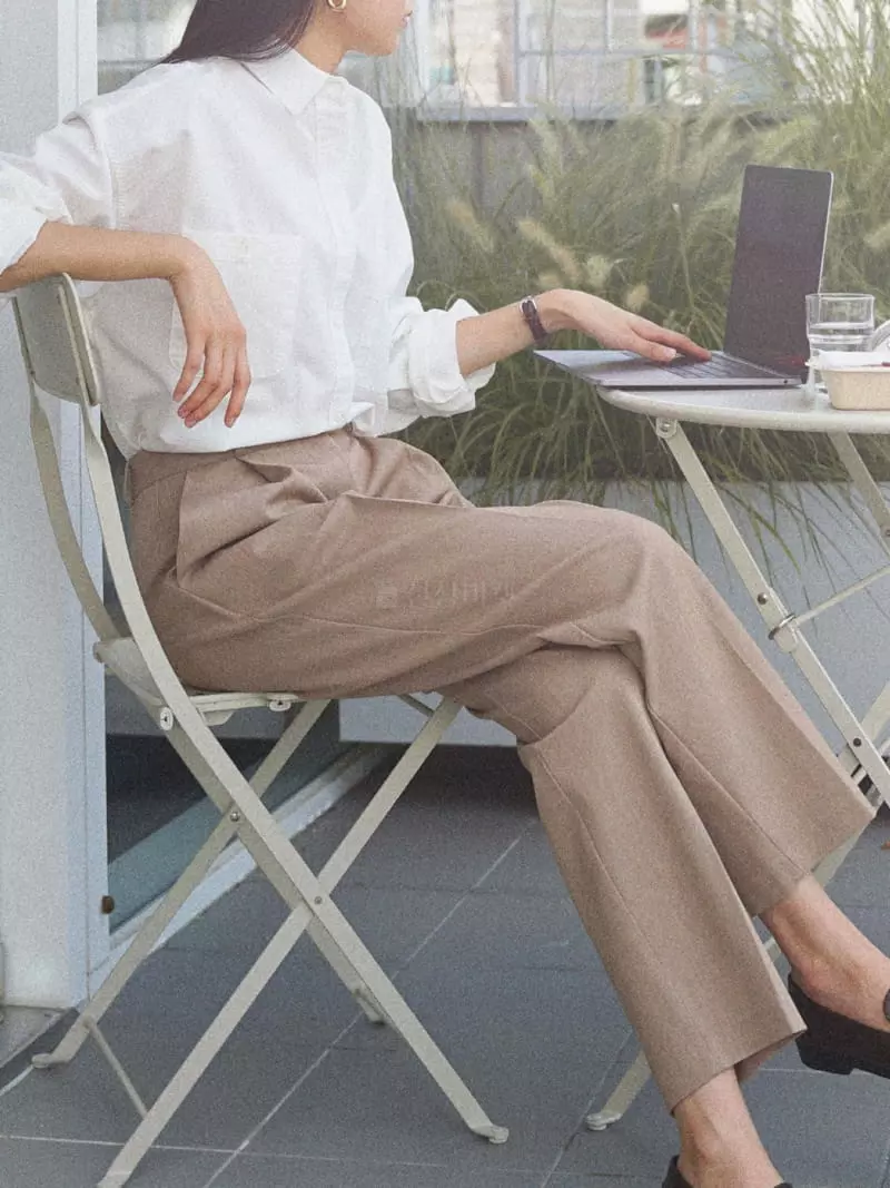 Nan - Korean Women Fashion - #momslook - Pocket Washing Shirt - 6