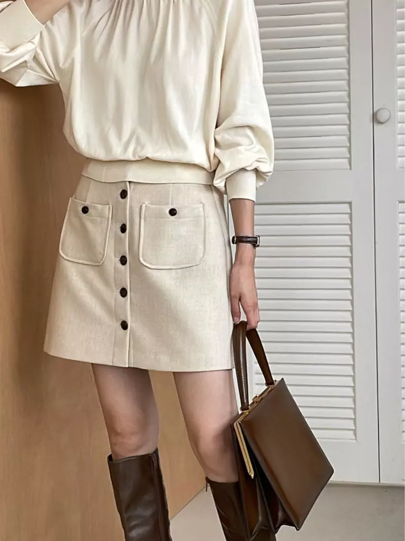 Nan - Korean Women Fashion - #momslook - Shirring Knit Blouse - 7