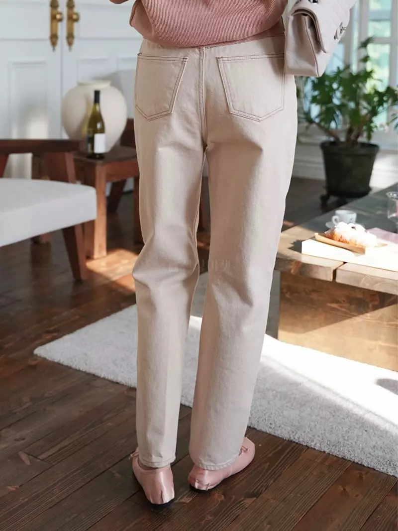 Nan - Korean Women Fashion - #momslook - Tapered Jeans