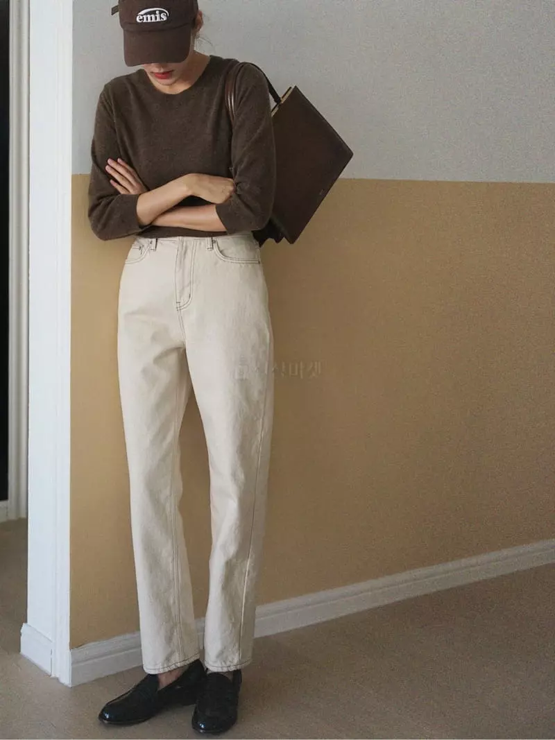 Nan - Korean Women Fashion - #womensfashion - Soft Cashmere Knit Tee - 4