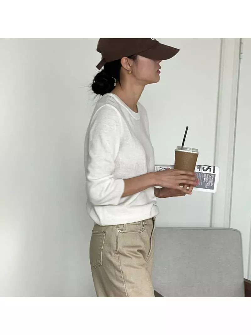 Nan - Korean Women Fashion - #momslook - Soft Cashmere Knit Tee - 6