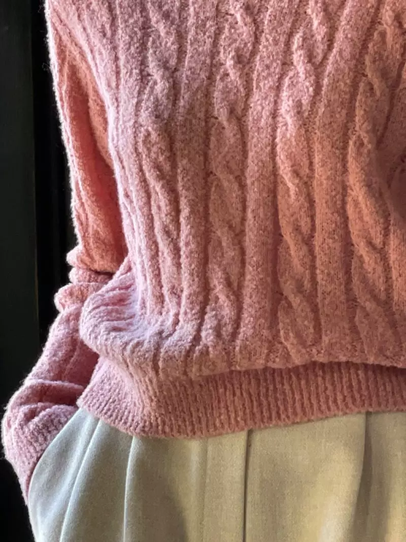 Nan - Korean Women Fashion - #momslook - Bookle Twist Knit Tee - 6