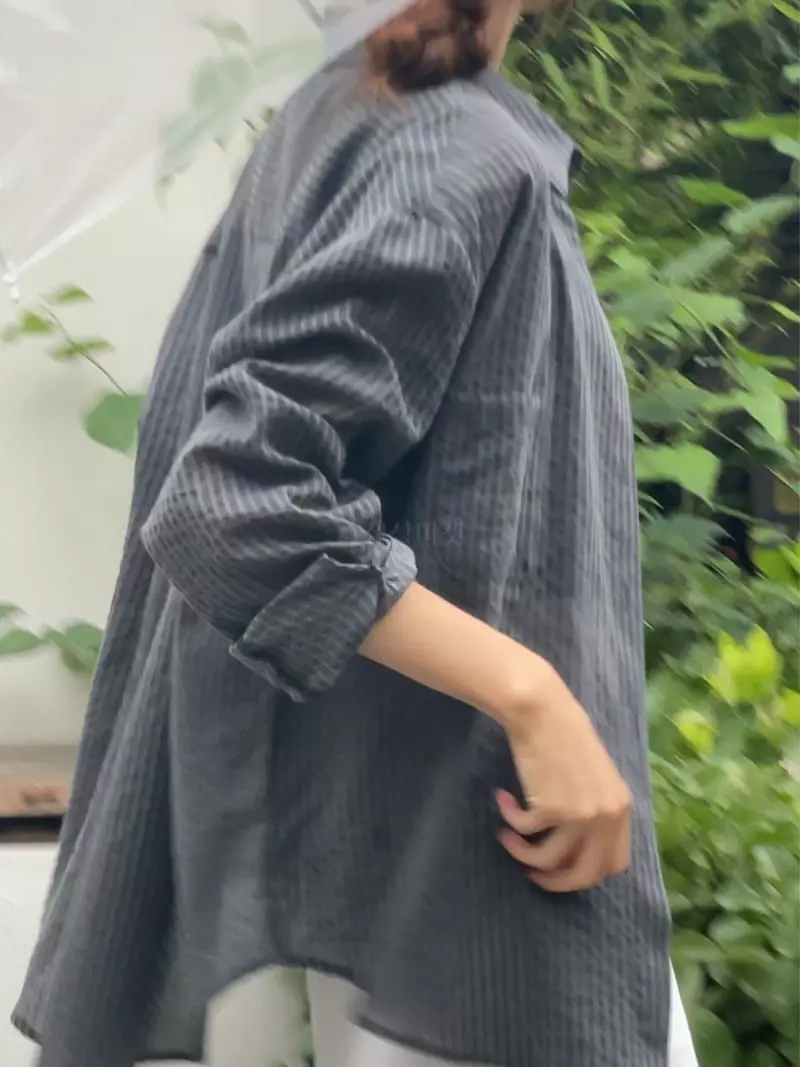 Nan - Korean Women Fashion - #momslook - Noted Shirt - 11