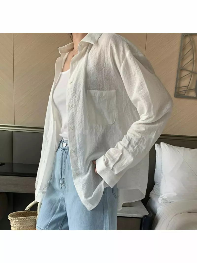 Nan - Korean Women Fashion - #momslook - Noted Shirt - 5