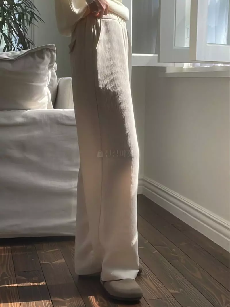 Nan - Korean Women Fashion - #romanticstyle - Soft Pants - 7