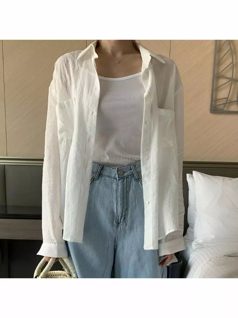 Nan - Korean Women Fashion - #shopsmall - Noted Shirt - 2