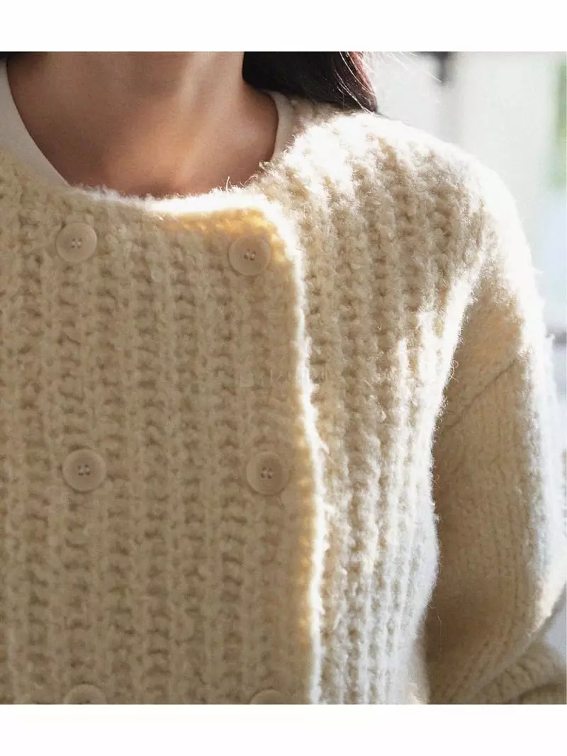 Nan - Korean Women Fashion - #womensfashion - Cloud Double Cardigan - 9