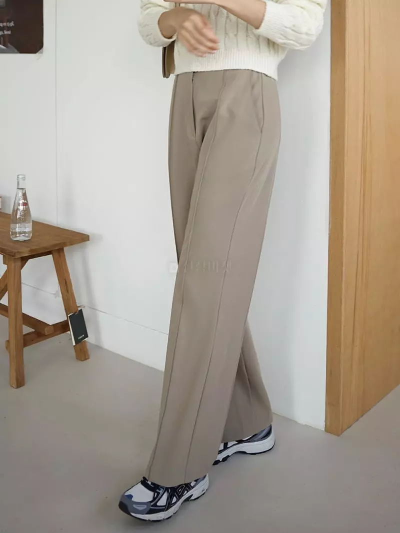 Nan - Korean Women Fashion - #momslook - Pintuck Pants - 4